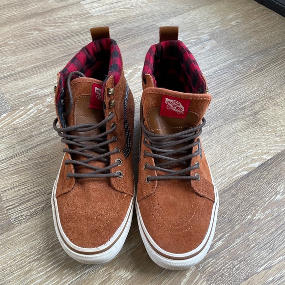 Vans Other - Vans flannel high tops